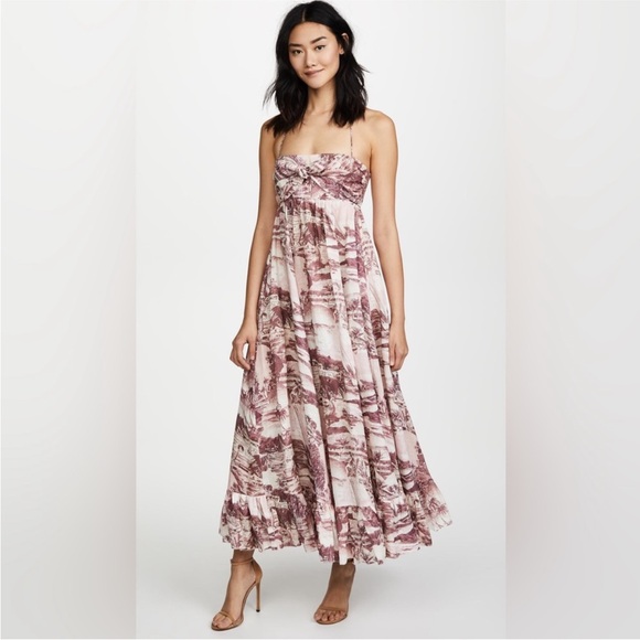Zimmermann Kali Hawaiian Strapless Long Dress, with Pockets, size 2/Medium. - Picture 1 of 6